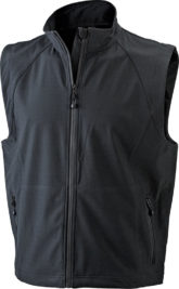 Softshell Weste - schwarz