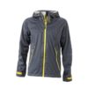 Mens Outdoor Jacket - iron grey/yellow