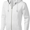 Arora Pullover mit Kapuze und Reißverschluss - weiß