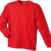 Round Sweat Open Hem - red