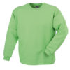 Round Sweat Open Hem - lime green