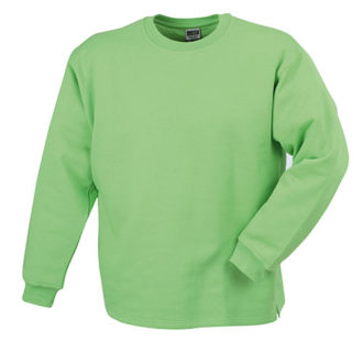 Round Sweat Open Hem - lime green