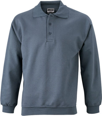 Polo-Sweat Heavy - carbon