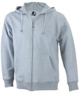 Mens Hooded Jacket - grey heather