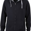 Mens Lifestyle Zip Hoody - black/grey-heather