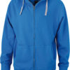 Mens Lifestyle Zip Hoody - cobalt/grey-heather