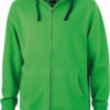 Mens Lifestyle Zip Hoody - green/navy