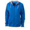 Ladies Lifestyle Zip Hoody - cobalt/grey-heather