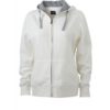 Ladies Lifestyle Zip-Hoody - off-white/grey-heather