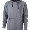 Mens Lifestyle Hoody - grey melange/navy