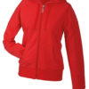 Ladies Hooded Jacket - red