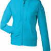 Ladies Hooded Jacket - turquoise