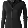 Damen Mani Power Fleece Jacke - schwarz
