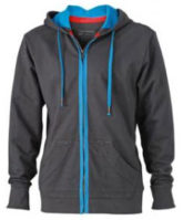 Mens Urban Sweat Hoody - graphite/azur