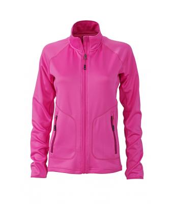 Ladies Basic Fleece Jacket - pink/fuchsia