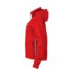 Ladies Maritime Jacket James & Nicholson - red / navy / white