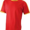 Mens Flag T James & Nicholson - red/gold yellow