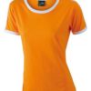 Ladies Flag T James & Nicholson - orange/white