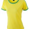 Ladies Flag T James & Nicholson - yellow/frog