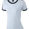 Ladies Flag T James & Nicholson - white/black