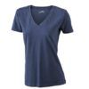 Ladies Stretch V T James & Nicholson - navy