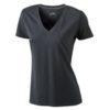 Ladies Stretch V T James & Nicholson - black