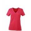 Ladies Stretch V T James & Nicholson - pink