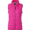 Ladies Hybrid Vest James & Nicholson - pink/silver