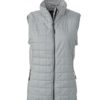 Ladies Hybrid Vest James & Nicholson - silver/silver