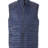 Mens Lightweight Vest James & Nicholson - navy/silver