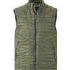 Mens Lightweight Vest James & Nicholson - olive/silver