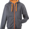 Mens Doubleface Jacket - carbon/orange