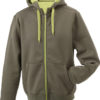 Mens Doubleface Jacket - olive/lime green