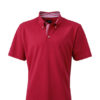 Mens Plain Polo James & Nicholson - purple/purple white