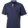 Mens Plain Polo James & Nicholson - navy/navy white