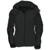 Ladies Hooded Softshell B&C - schwarz