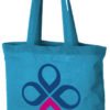 Carolina Baumwolltasche mit langem Henkel - wasserblau