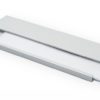 Profil Namensschild aus Aluminium - matt silberfarbig