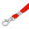 Schlauchband 10 mm mit Karabinerhaken - rot