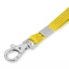 Schlauchband 10 mm mit Karabinerhaken - gelb