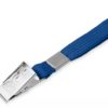 Schlauchband 10 mm mit Metallklammer - blau