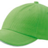 6 Panel Raver Sandwich Cap - limegreen white