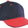 6 Panel Sandwich Cap James & Nicholson - navy red navy