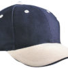 6 Panel Sandwich Cap James & Nicholson - navy beige navy