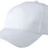 5 Panel Cap James & Nicholson - white