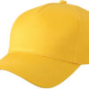 5 Panel Cap James & Nicholson - yellow