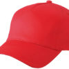 5 Panel Cap James & Nicholson - red