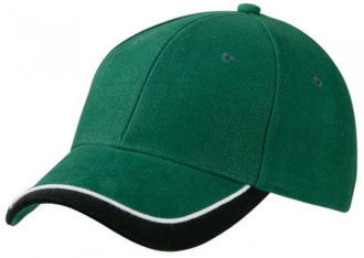 Half Pipe Sandwich Cap James & Nicholson - darkgreen white black