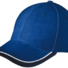 Half Pipe Sandwich Cap James & Nicholson - royal white navy