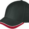 Half Pipe Sandwich Cap James & Nicholson - black white red